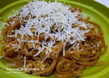 Masakan Populer Mie Gomak Goreng Keju Gurih Mantul