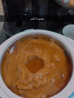 صورة لوصفة عصيدة التمر