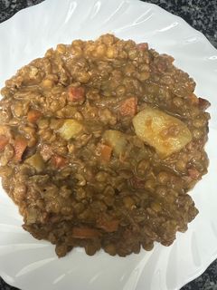 Una foto de 554. Lentejas con jamón y chorizo (principal legumbres)