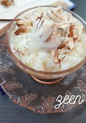 A picture of Sabudana Kheer.