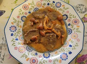 Foto principal de Fricandó de ternera con variado de setas. Plato de la cocina Catalana