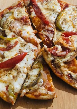 A picture of Italian pan pizza.