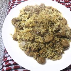 A picture of Spinach Nutri Pulao.