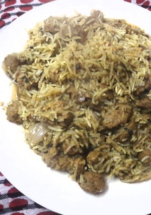 A picture of Spinach Nutri Pulao.