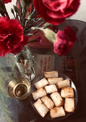 Hình của món Bánh sầu riêng chiên.