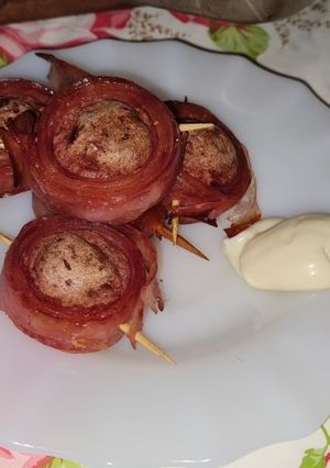 Una foto de Picadita en Marcha...Salchichas y Panceta Fiambre.. Infaltable!