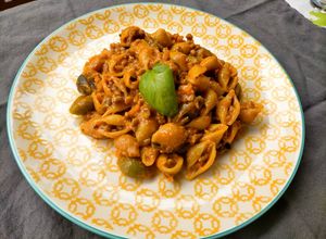 Foto principal de Conchiglie con salsa boloñesa al Martini