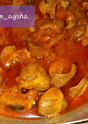 A picture of Gizzard sauce.