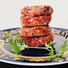A picture of Beetroot ~Sweetpotato Tikki.