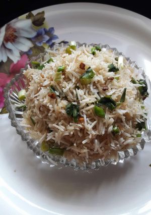 A picture of Burnt Garlic Rice.
