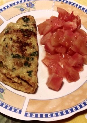 Una foto de Omelette de Queso y Aceitunas 😻