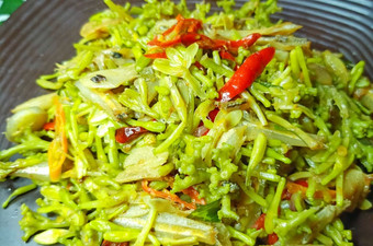 Resep Tumis Bunga Pepaya Teri (ga pake pait) Anti Gagal