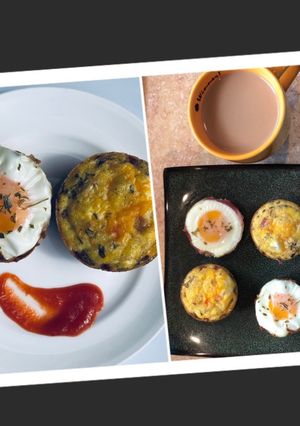 Foto resep Egg hash browns(kentang telur cetak muffin)