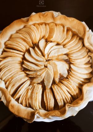 Une photo de Tarte aux pommes caramel beurre salé