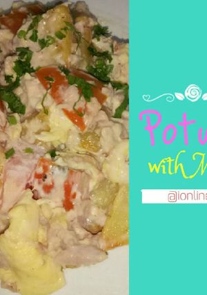Foto resep Sarapan Salad Pasta Praktis Potuna with Mayo