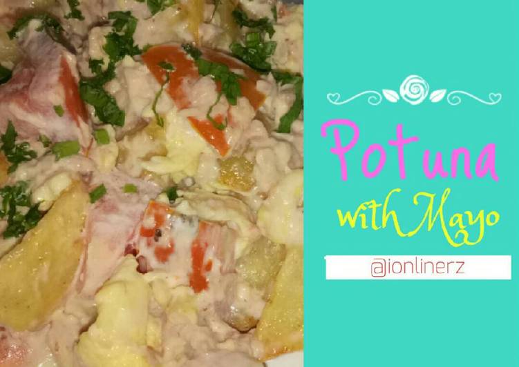 Resep Sarapan Salad Pasta Praktis Potuna with Mayo, Enak