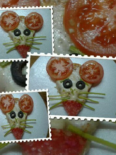 Una foto de Pizza ratón
