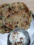 Palak Corn Paneer Paratha