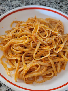 Una foto de Tallarines a la Siciliana al gusto de Marisa