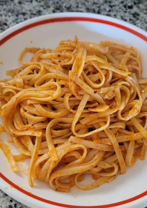 Una foto de Tallarines a la Siciliana al gusto de Marisa
