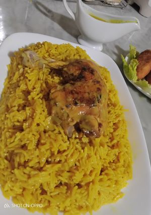 صورة لوصفة أرز بالتوابل الهنديه