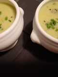 Lauchcreme-Suppe mit Maronen