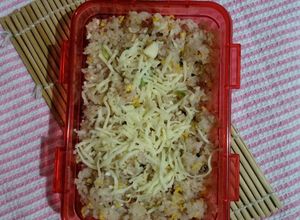 Foto resep Nasi goreng kornet keju