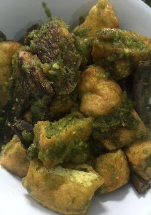 Foto resep Sambal hijau tahu, ikan dan terong