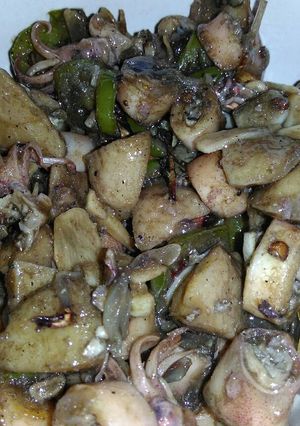 Foto resep Cumi pedas saus tiram