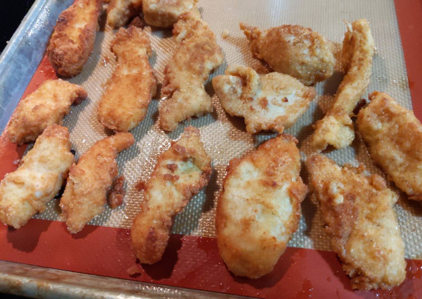 Keto finely fried chicken