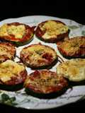 Zucchini Mini Pizzas with Ham and Manchego Cheese 🌱🍕