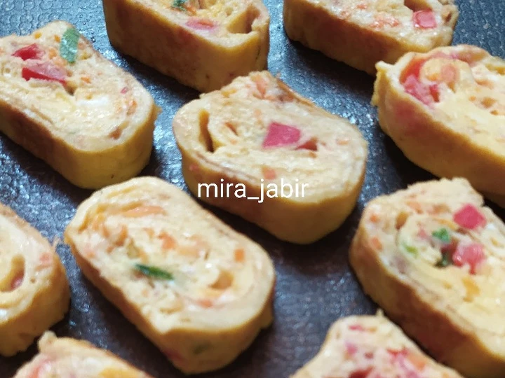 Cara Gampang Menyiapkan Resep Gyeran Mari (Telur Gulung Korea) #96 yang Uenak Anti Ribet, Lezat