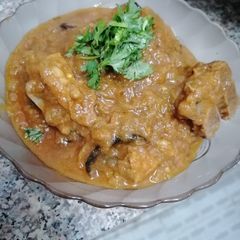 A picture of Mutton Do pyaza.