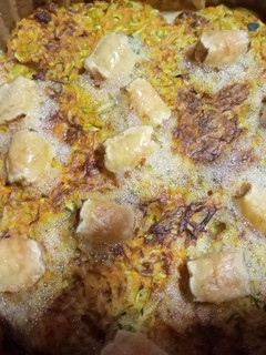 Una foto de Pastel de pollo y verduras