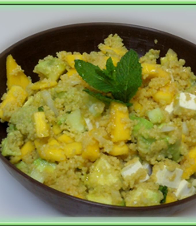 Foto principal de Ensalada de cous Cous, menta y mango