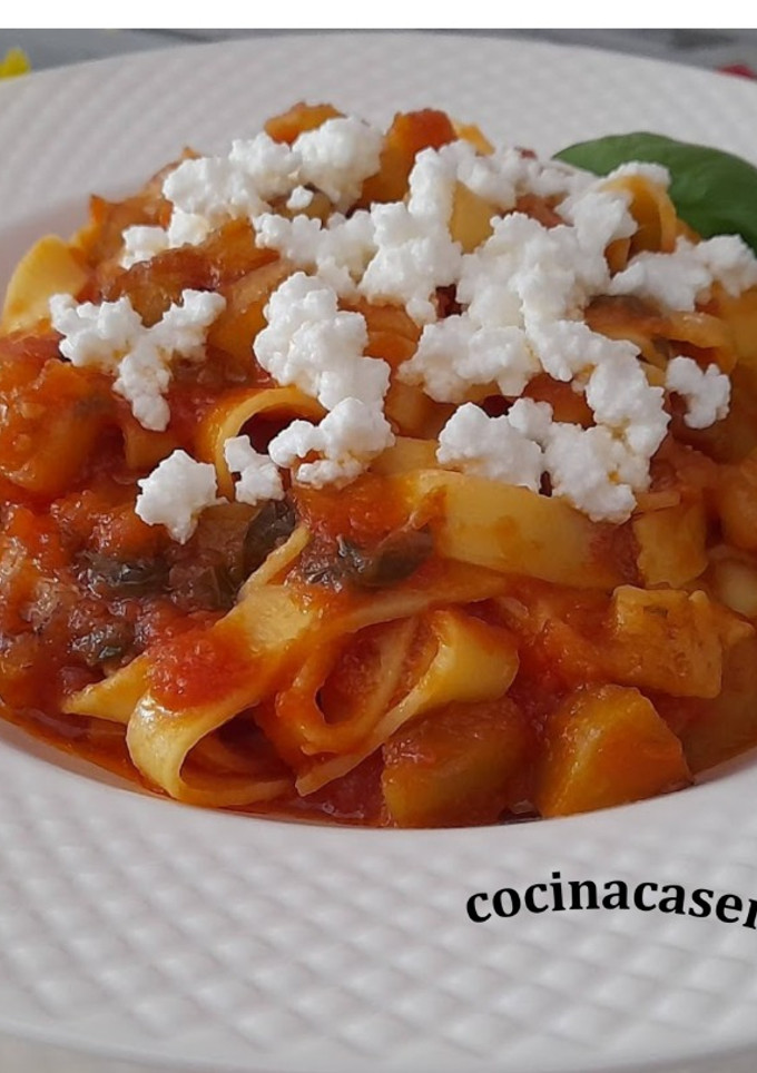 Una foto de Pasta a la Norma