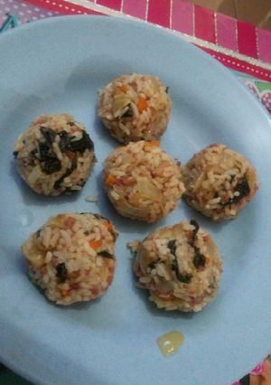 Foto resep Nasi kepal korea