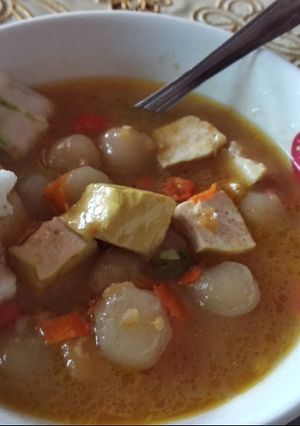 Foto resep Cilok kuah pedas