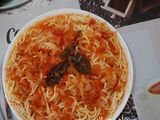 سباغيتي بصلصة الطماطم الحلوة😋👌