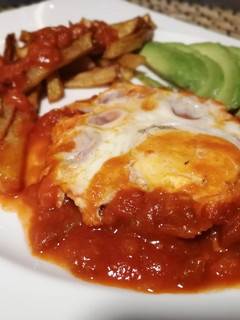 Una foto de Huevos rancheros