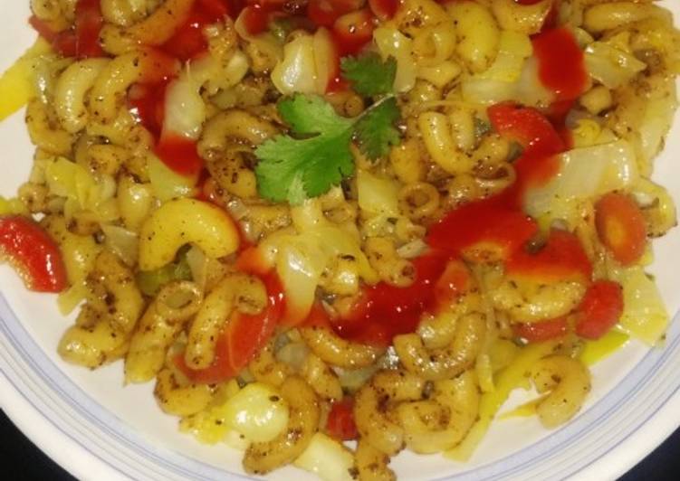 Simple Way to Prepare Ultimate Vegetables Macaroni😋😋