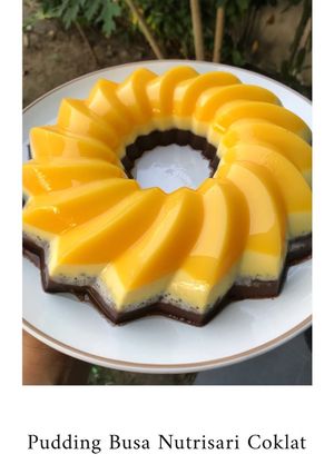 Foto resep Pudding busa nutrisari coklat tanpa mixer