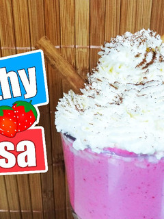 Una foto de Batido de fresa