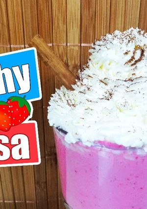 Una foto de Batido de fresa