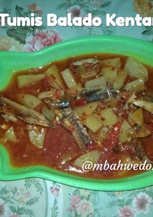 Foto resep Tumis Balado Kentang (ikan asin ikan teri)