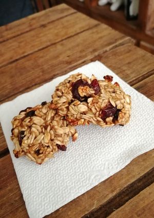 Una foto de Galletas de plátano y avena (fit y sin azúcar)