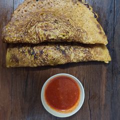 A picture of Pancakes besan chilla.