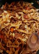 Traditional Bolognese with Tagliatelle