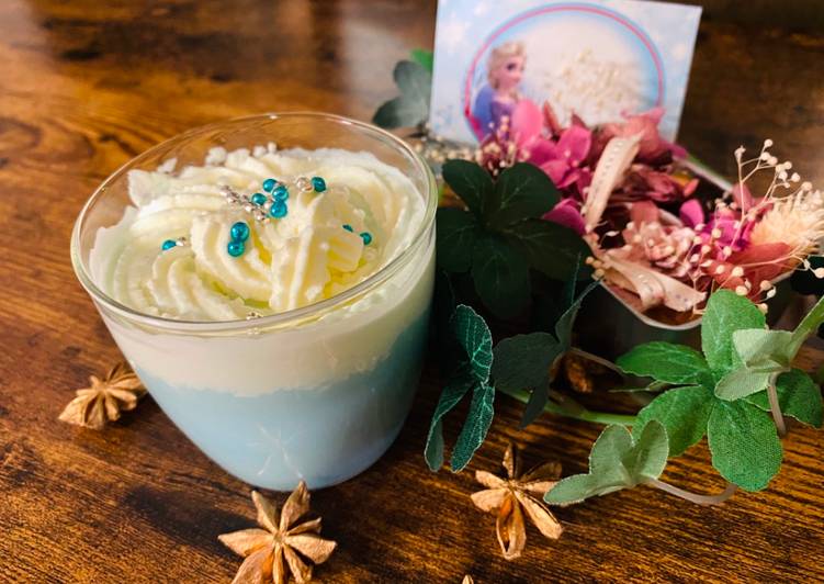 How to Make Homemade Sky Blue Milk Tea ‘FROZEN’