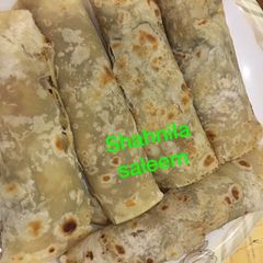 A picture of Malai boti paratha roll.